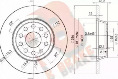 R BRAKE 78rbd25619 -  